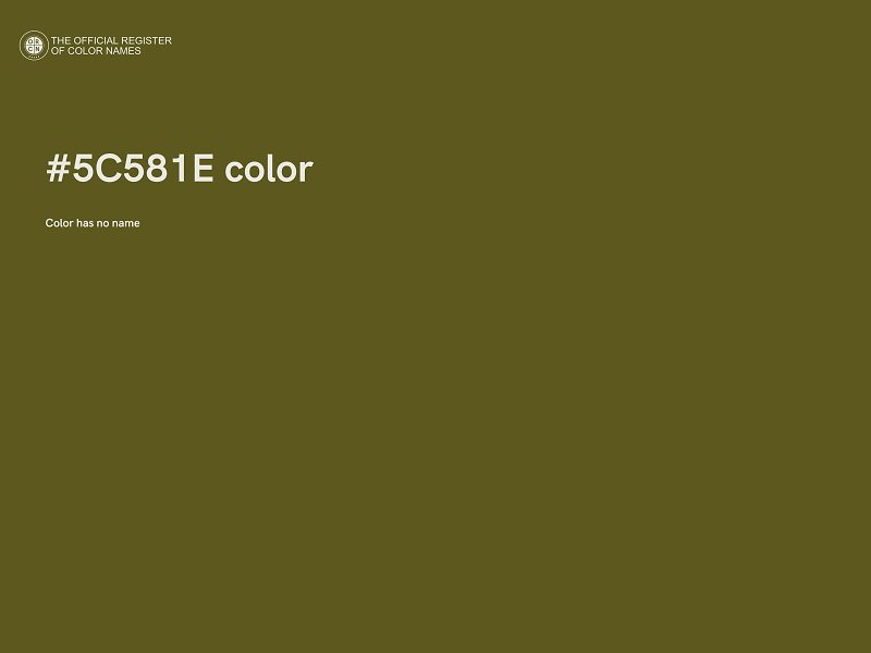 #5C581E color image