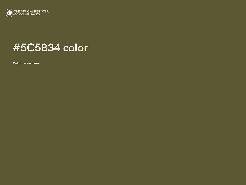 #5C5834 color image