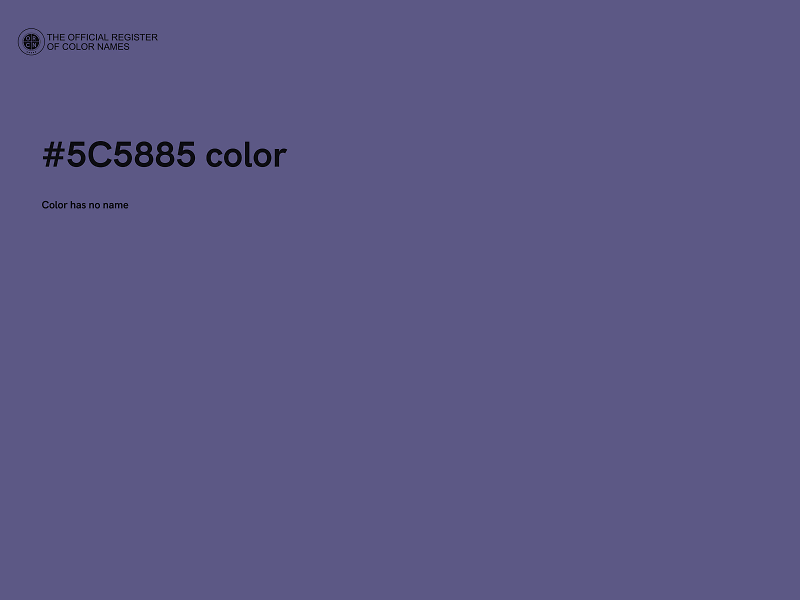 #5C5885 color image