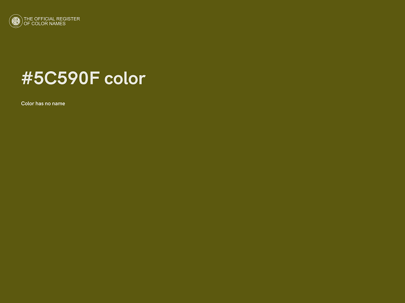 #5C590F color image