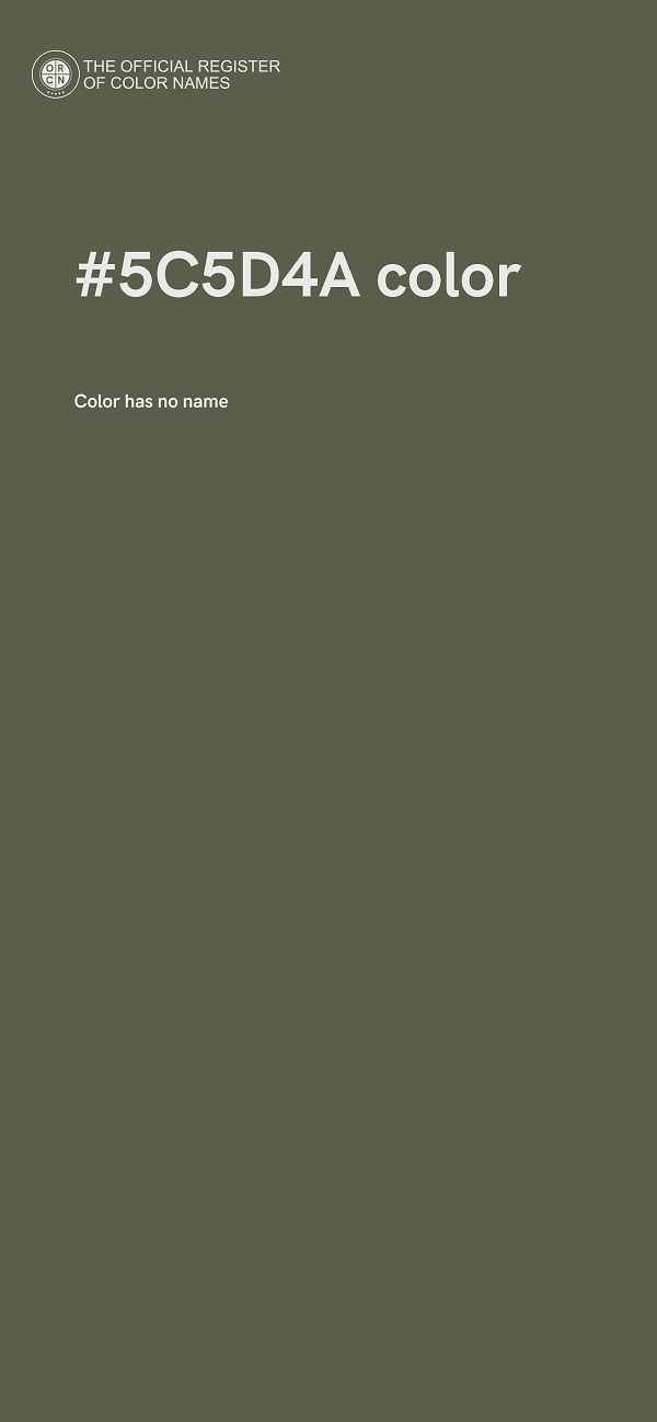 #5C5D4A color image