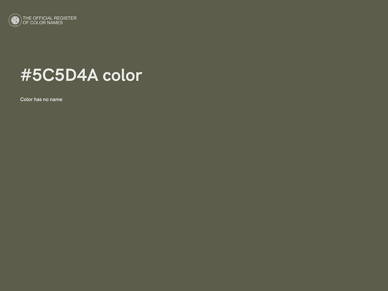 #5C5D4A color image