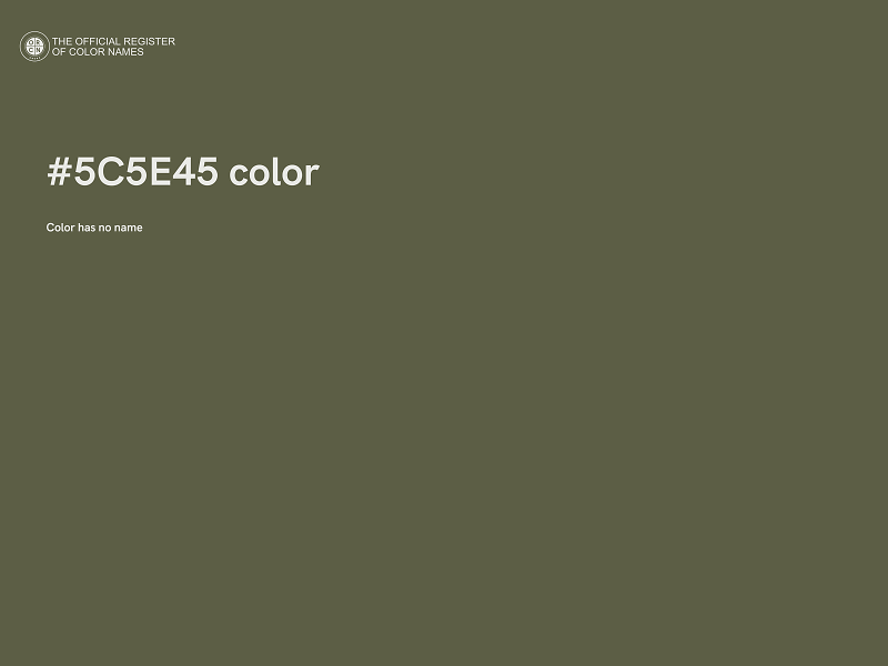 #5C5E45 color image