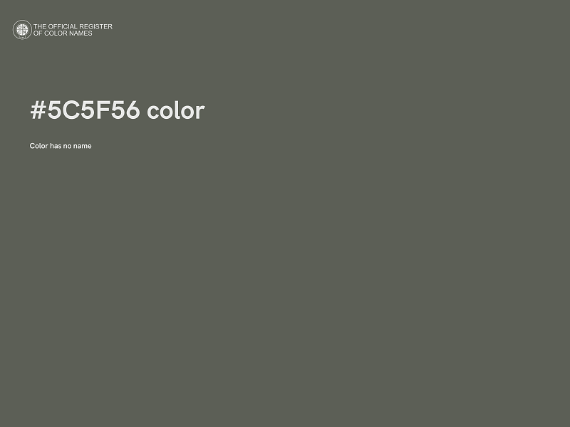 #5C5F56 color image