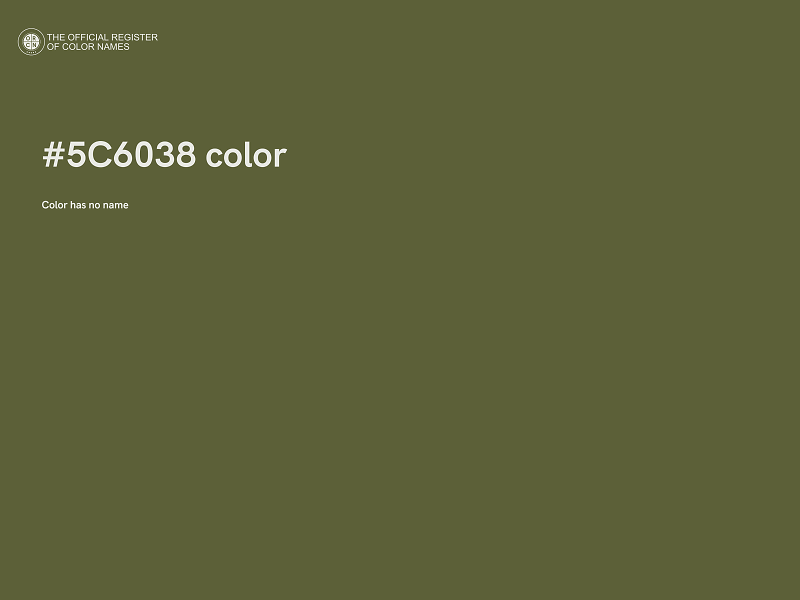 #5C6038 color image