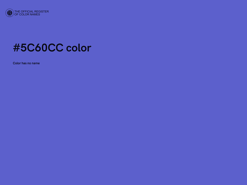 #5C60CC color image