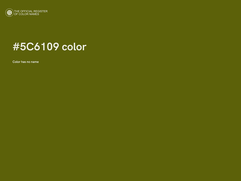 #5C6109 color image