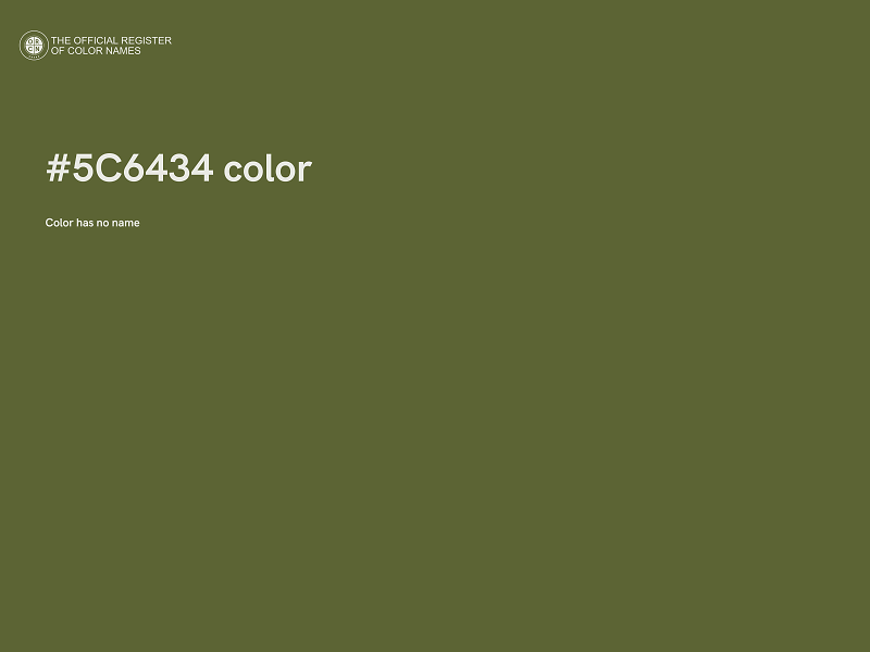 #5C6434 color image