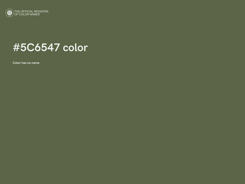 #5C6547 color image