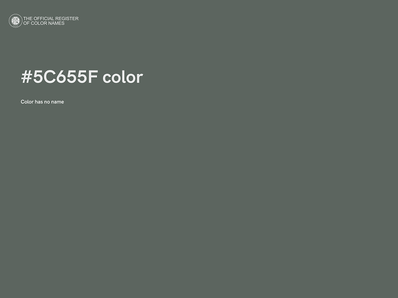 #5C655F color image