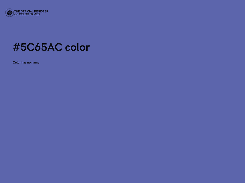 #5C65AC color image