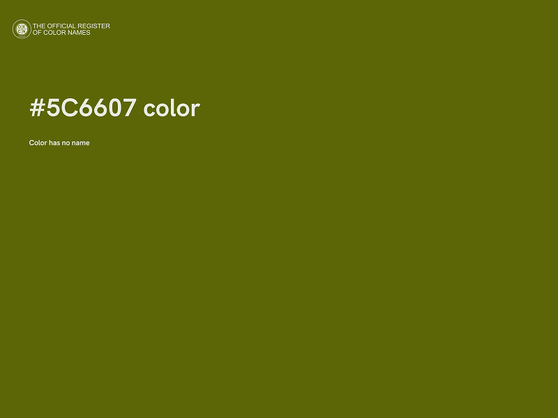 #5C6607 color image