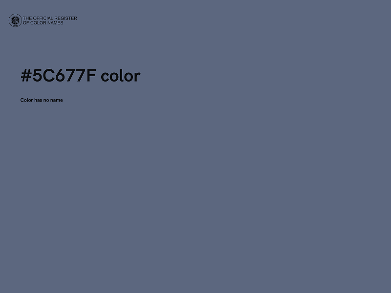 #5C677F color image