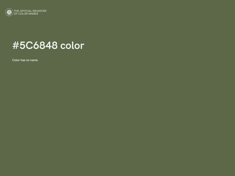 #5C6848 color image