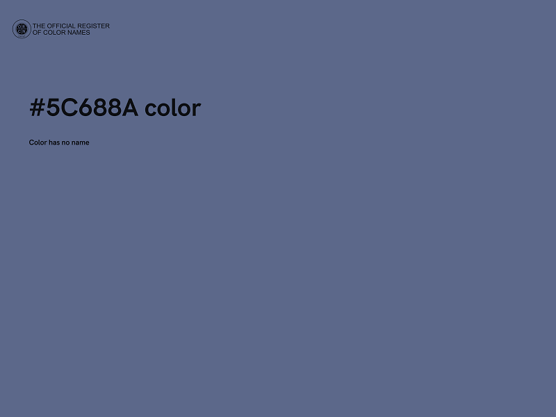 #5C688A color image