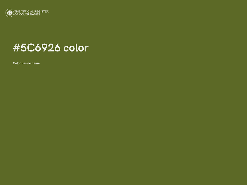 #5C6926 color image