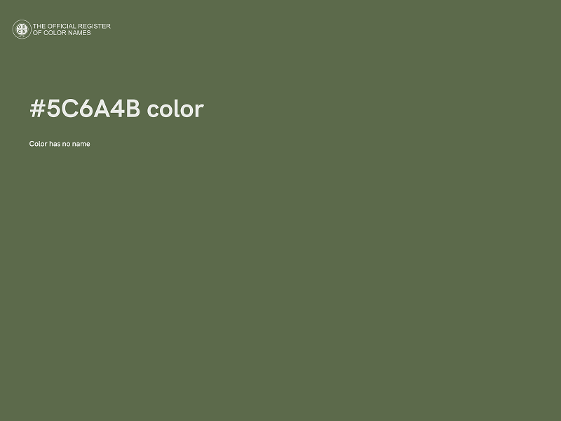 #5C6A4B color image