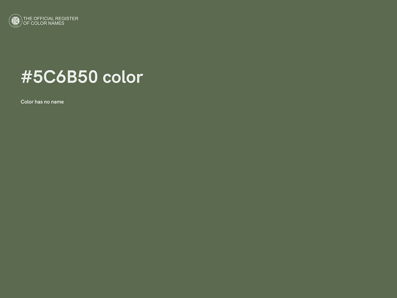 #5C6B50 color image