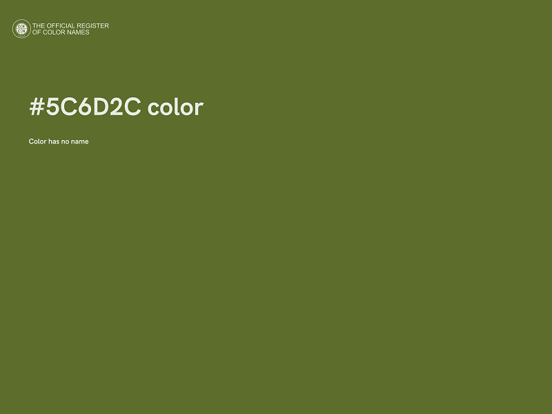 #5C6D2C color image