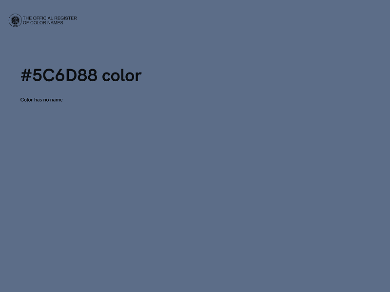 #5C6D88 color image