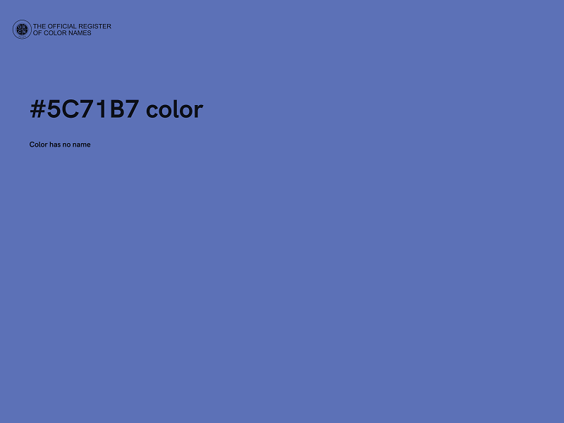 #5C71B7 color image