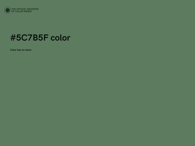 #5C7B5F color image