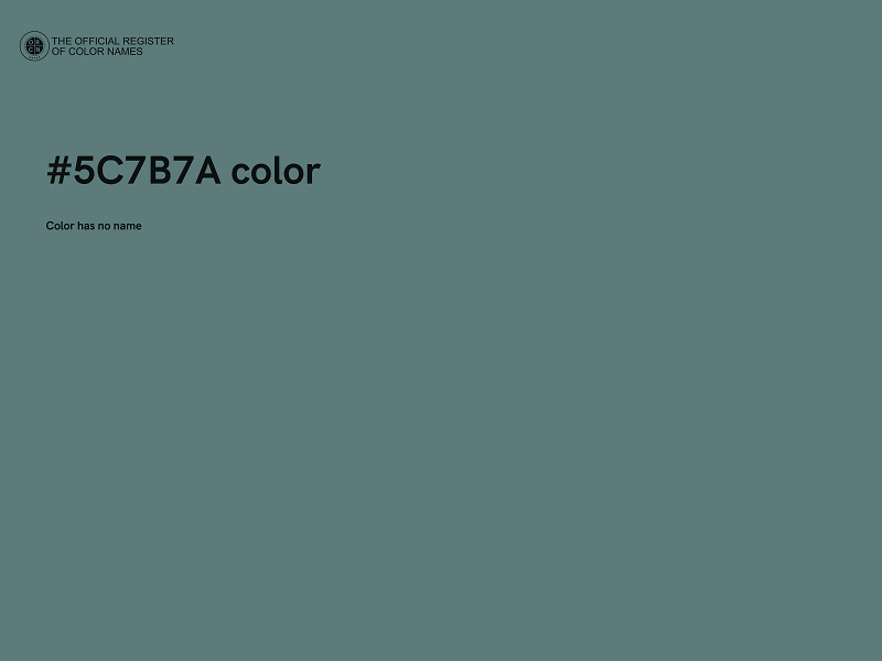 #5C7B7A color image