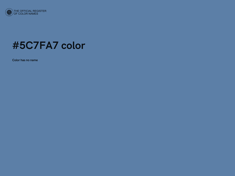 #5C7FA7 color image