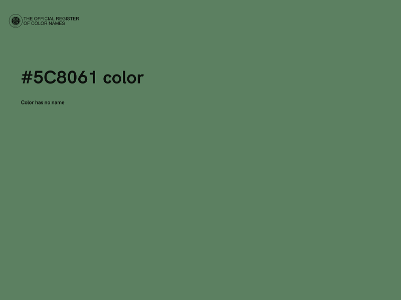 #5C8061 color image