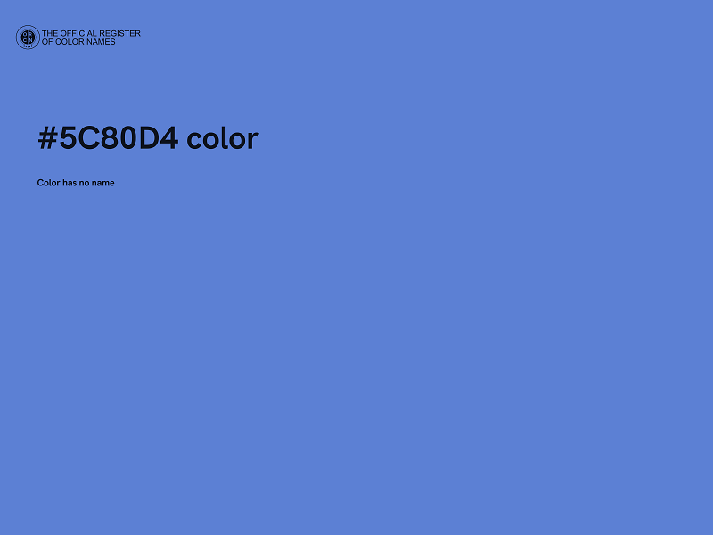 #5C80D4 color image