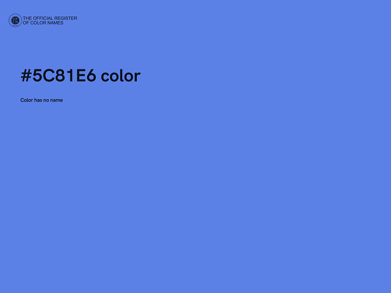 #5C81E6 color image