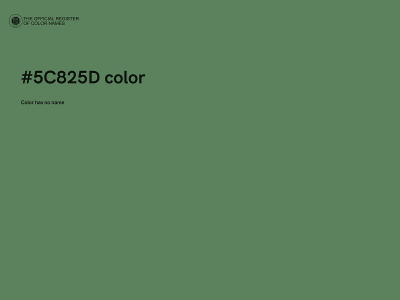 #5C825D color image