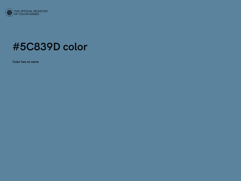 #5C839D color image