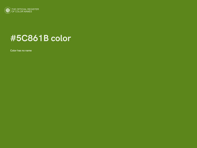 #5C861B color image