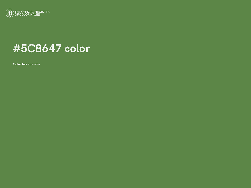 #5C8647 color image