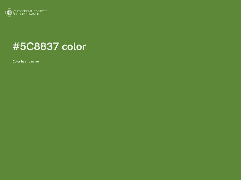 #5C8837 color image