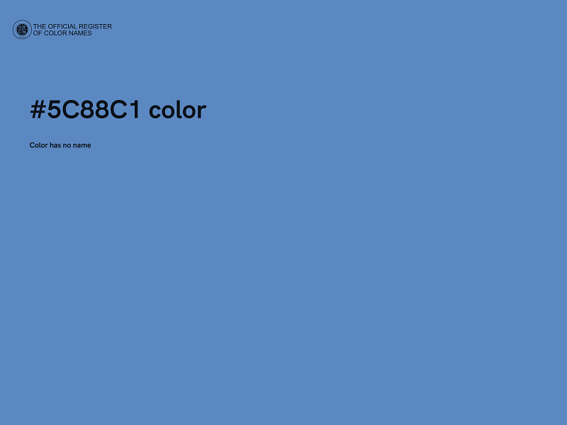 #5C88C1 color image