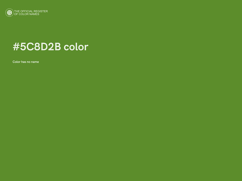 #5C8D2B color image