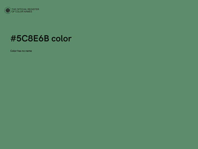 #5C8E6B color image