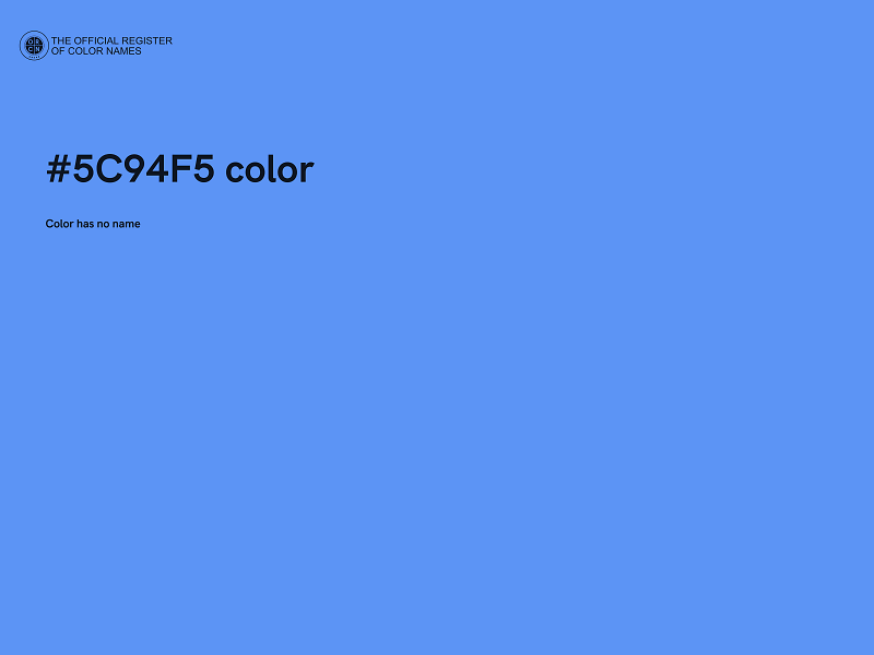 #5C94F5 color image