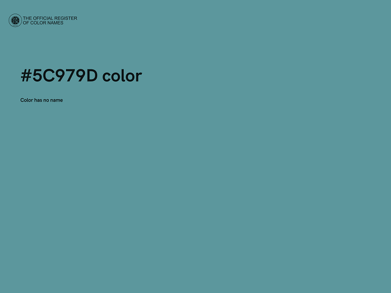 #5C979D color image