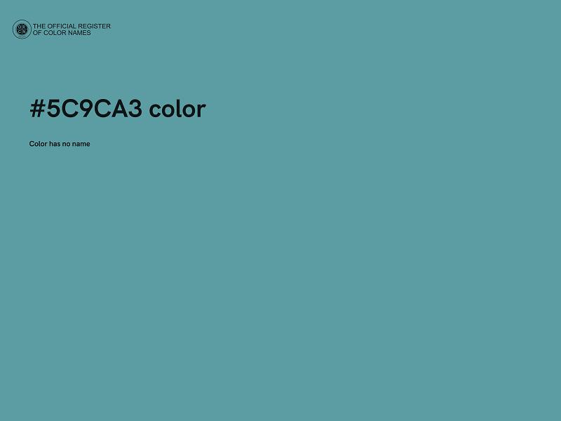 #5C9CA3 color image