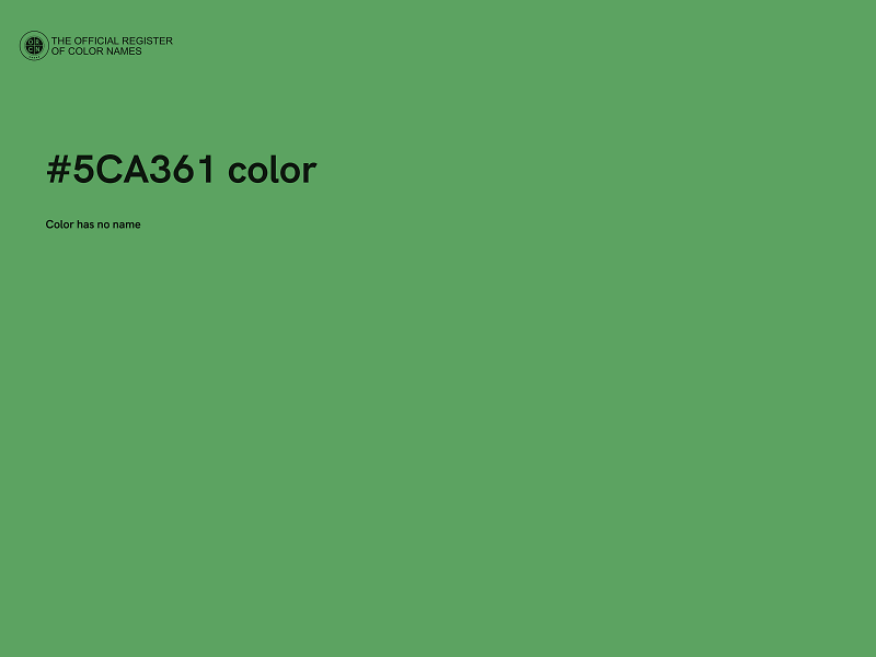 #5CA361 color image