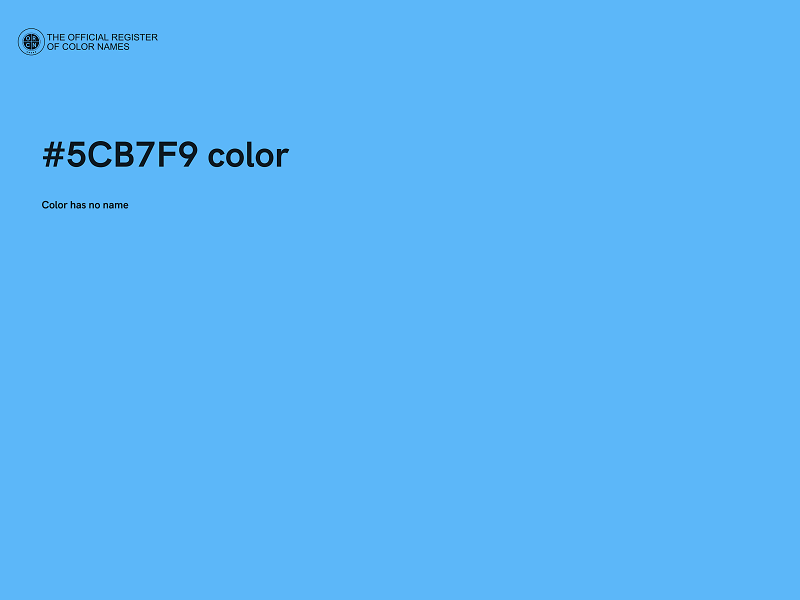 #5CB7F9 color image