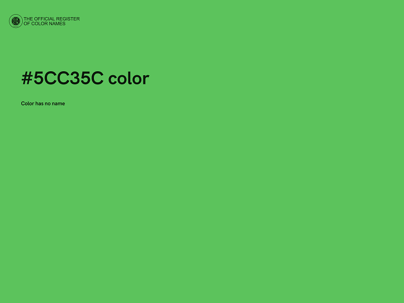 #5CC35C color image