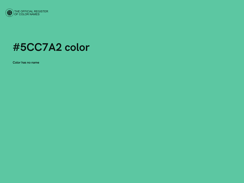 #5CC7A2 color image