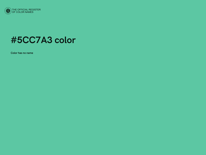 #5CC7A3 color image