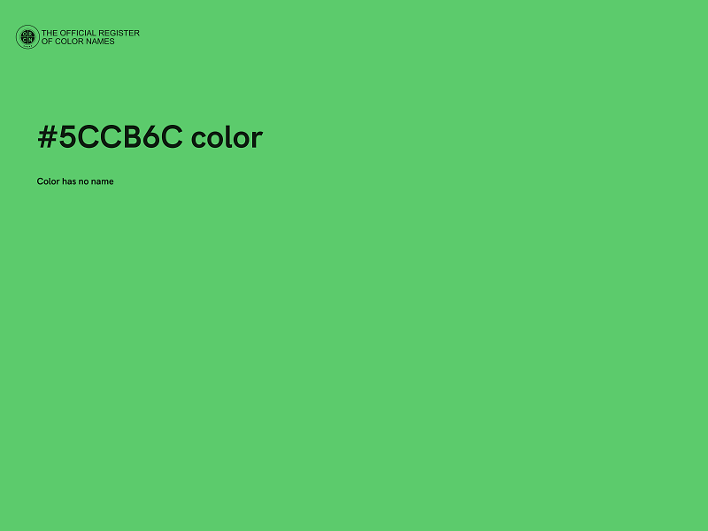 #5CCB6C color image