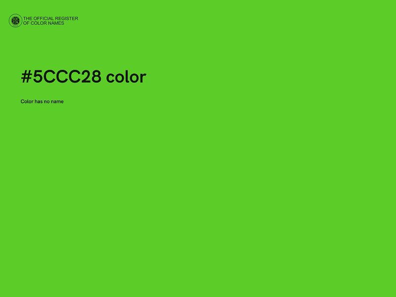 #5CCC28 color image