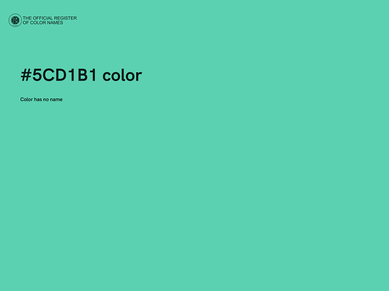 #5CD1B1 color image